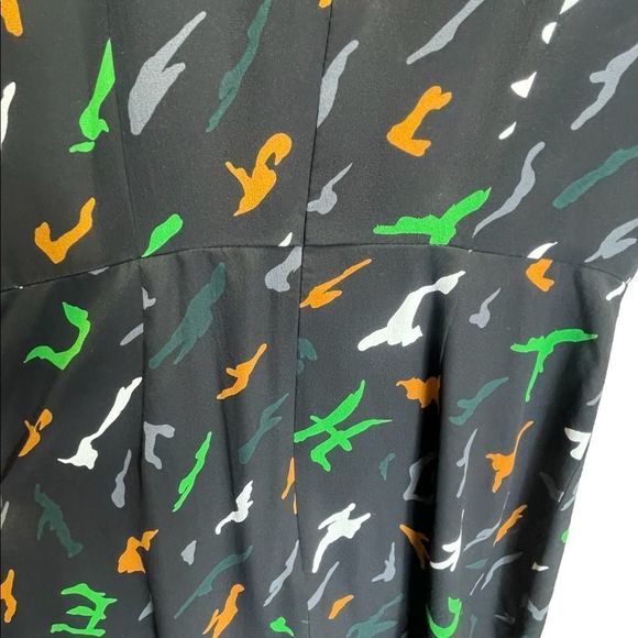 Givenchy Womens Size 4 US Dress 100% Silk Midi Wrap Printed Pattern Long Sleeve - Picture 11 of 14